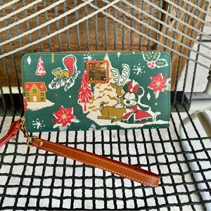 2022 Dooney & Bourke Christmas Disney Zipper Wallet